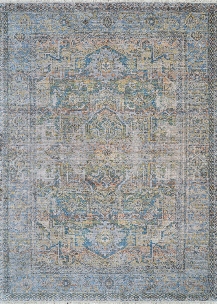 Larchwood Blue/Multi 8' x 10' Rug - Thumbnail - Image 1