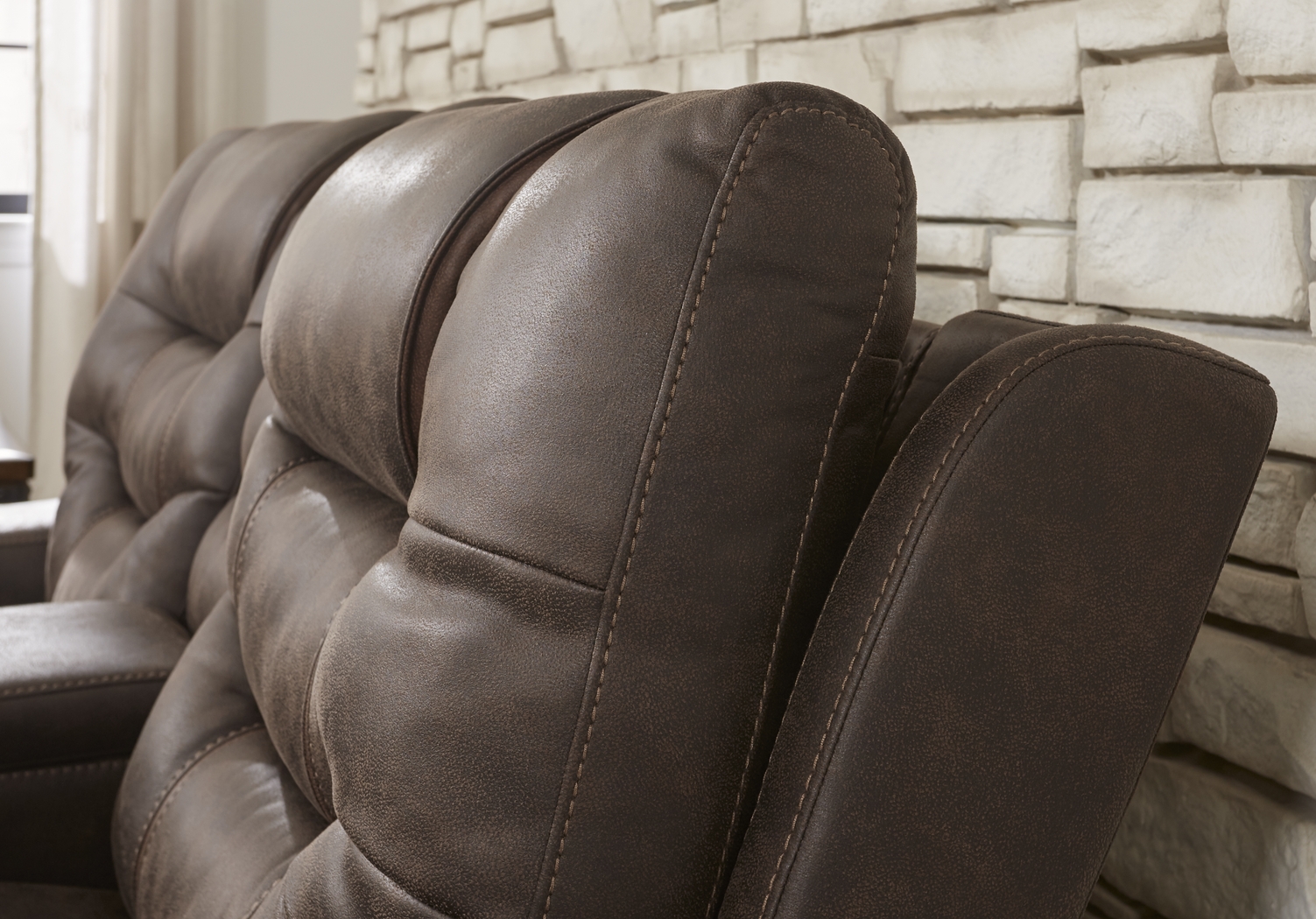 Laredo Springs Brown 7 Pc Dual Power Reclining Living Room - Thumbnail - Image 8