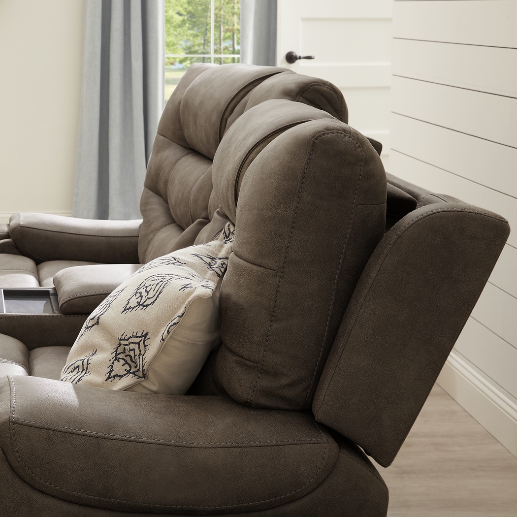 Laredo Springs Brown 7 Pc Dual Power Reclining Living Room - Thumbnail - Image 9