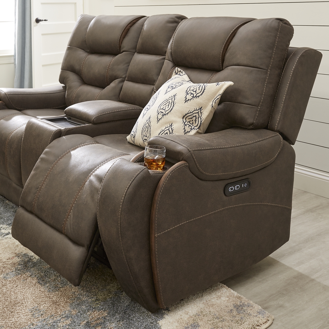 Laredo Springs Brown 7 Pc Dual Power Reclining Living Room - Thumbnail - Image 10