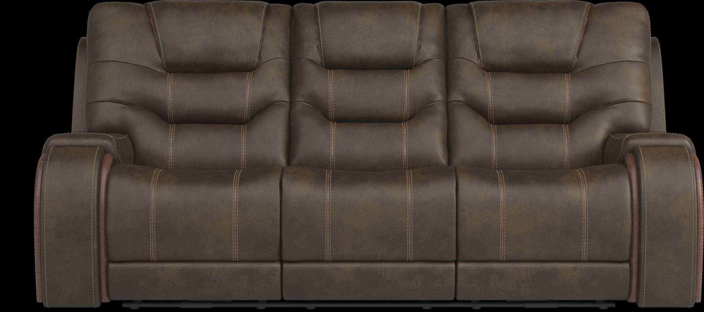 Laredo Springs Brown Reclining Sofa - Thumbnail - Image 1