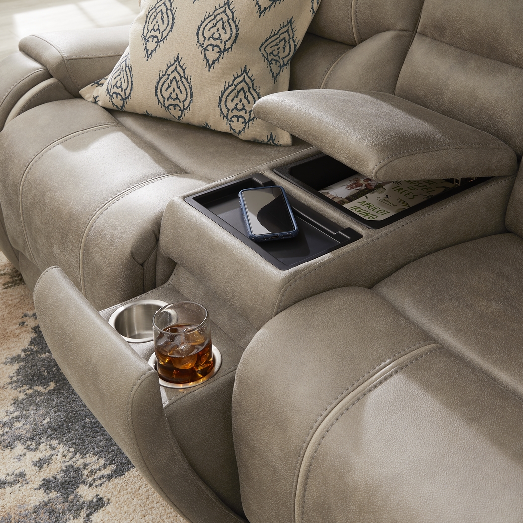 Laredo Springs Gray 5 Pc Dual Power Reclining Living Room - Thumbnail - Image 13