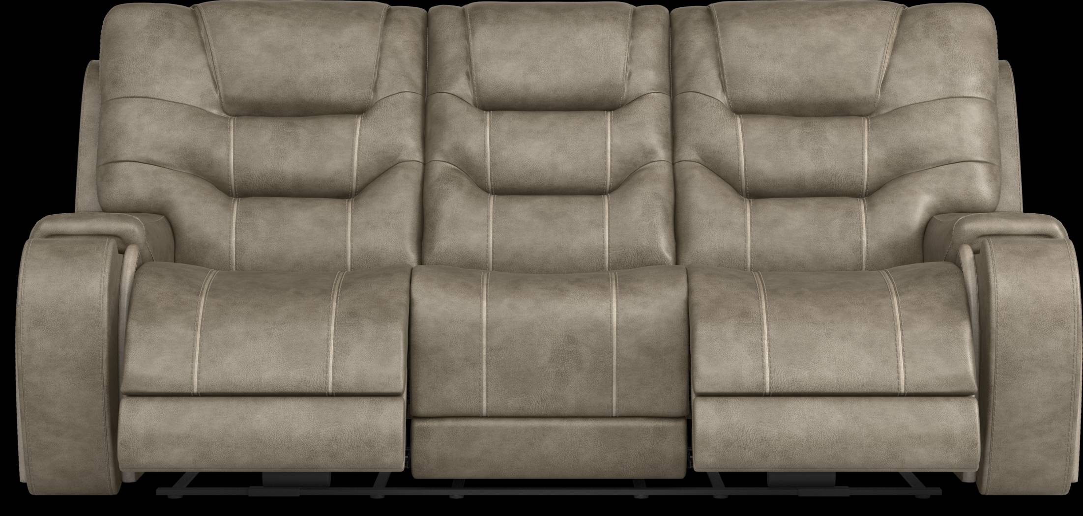 Laredo Springs Gray 5 Pc Dual Power Reclining Living Room - Thumbnail - Image 5