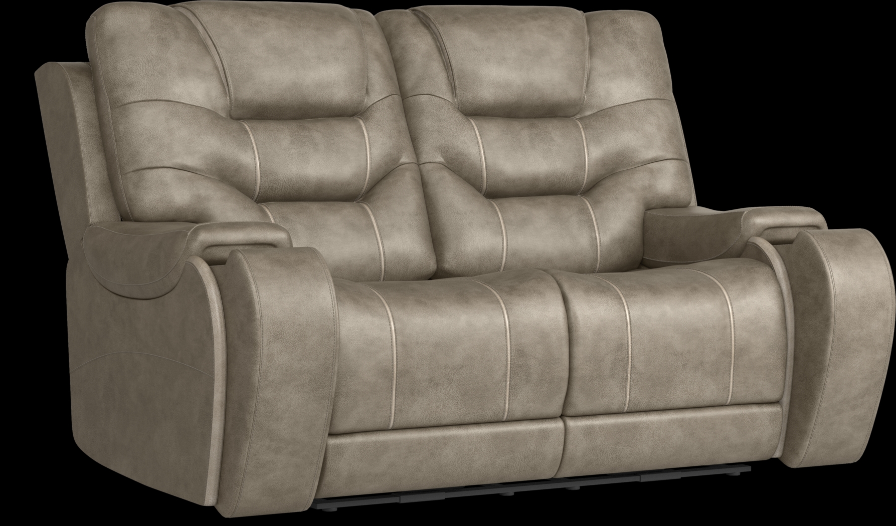 Laredo Springs Gray Loveseat - Thumbnail - Image 4