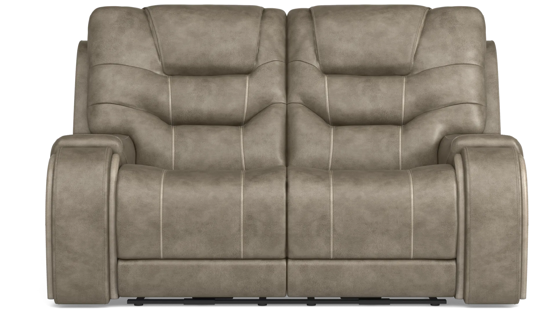 gray stationary loveseat