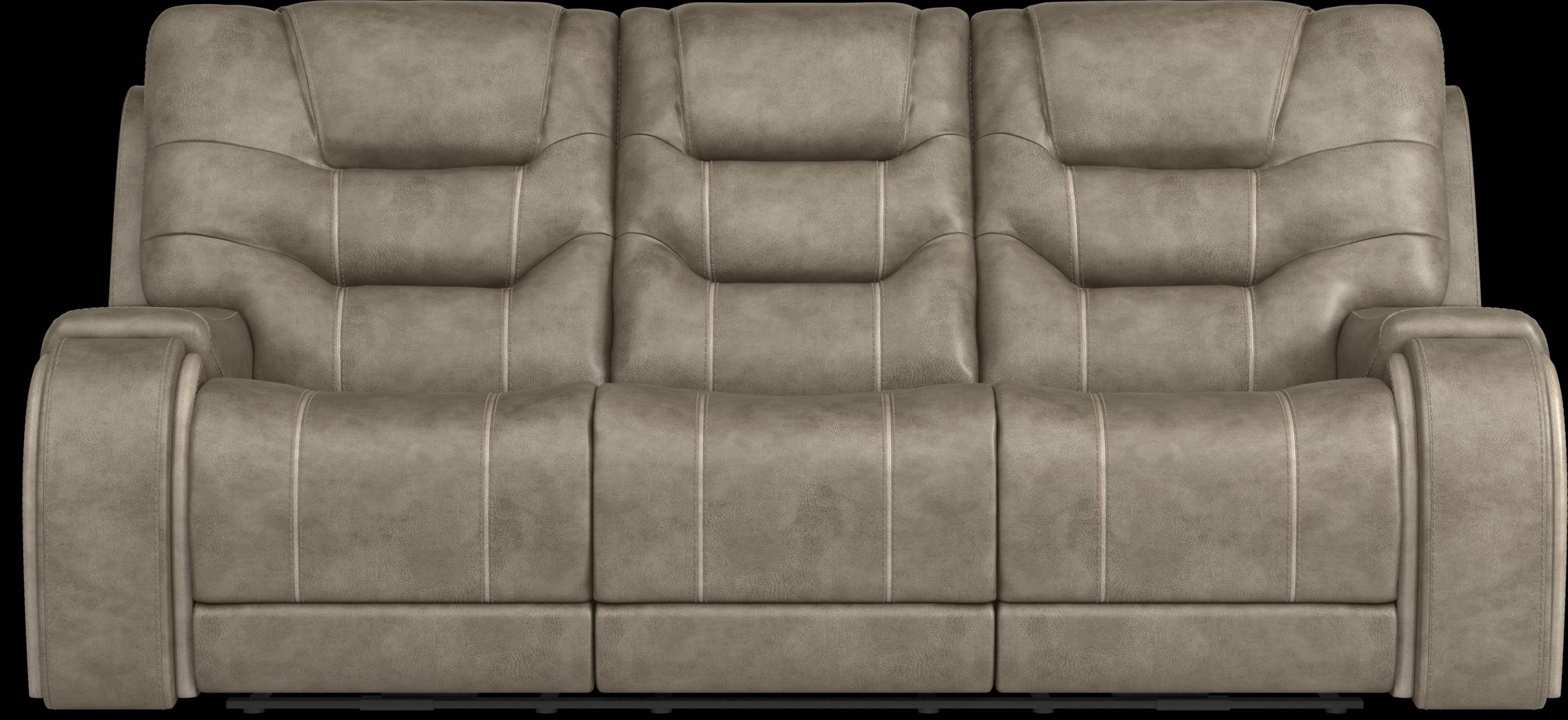Laredo Springs Gray Reclining Sofa - Thumbnail - Image 1