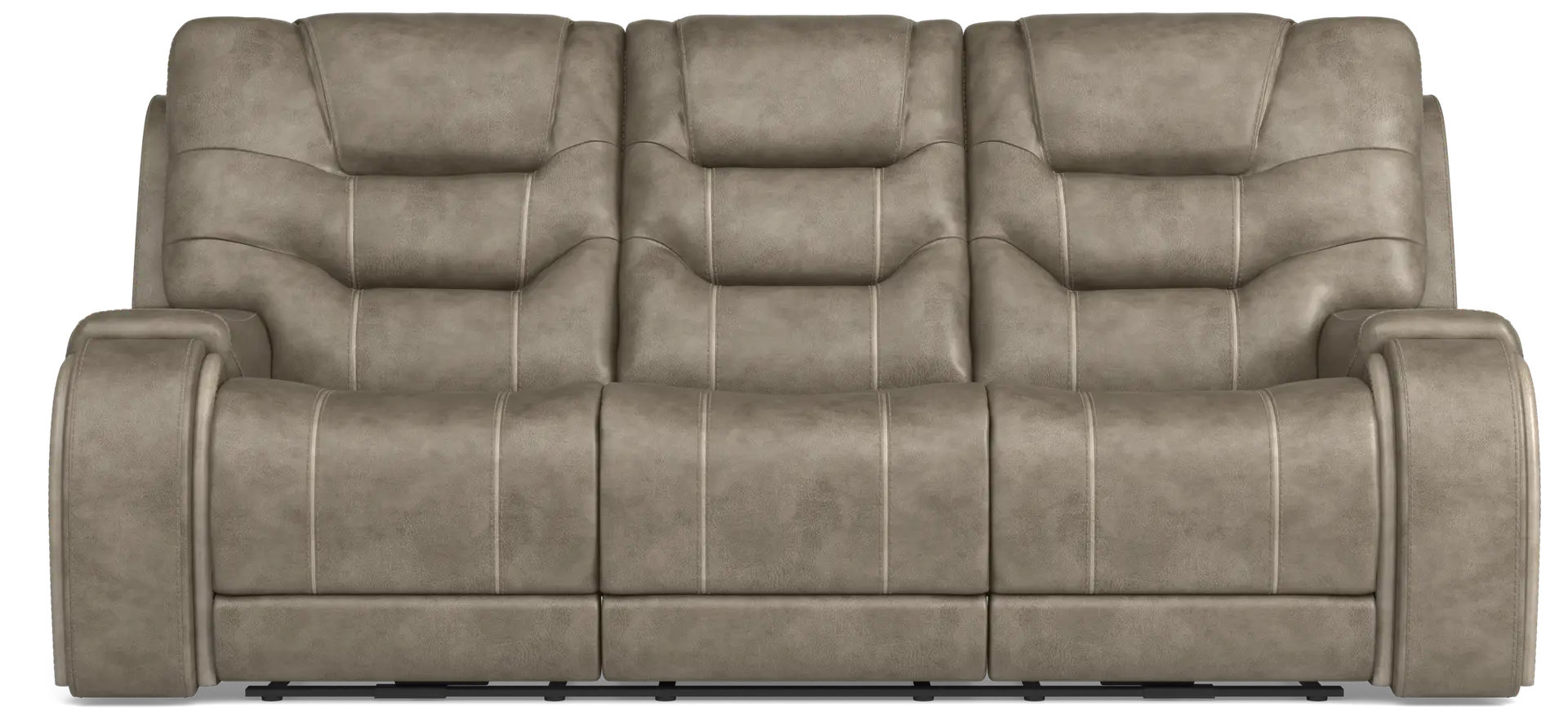 gray reclining sofa