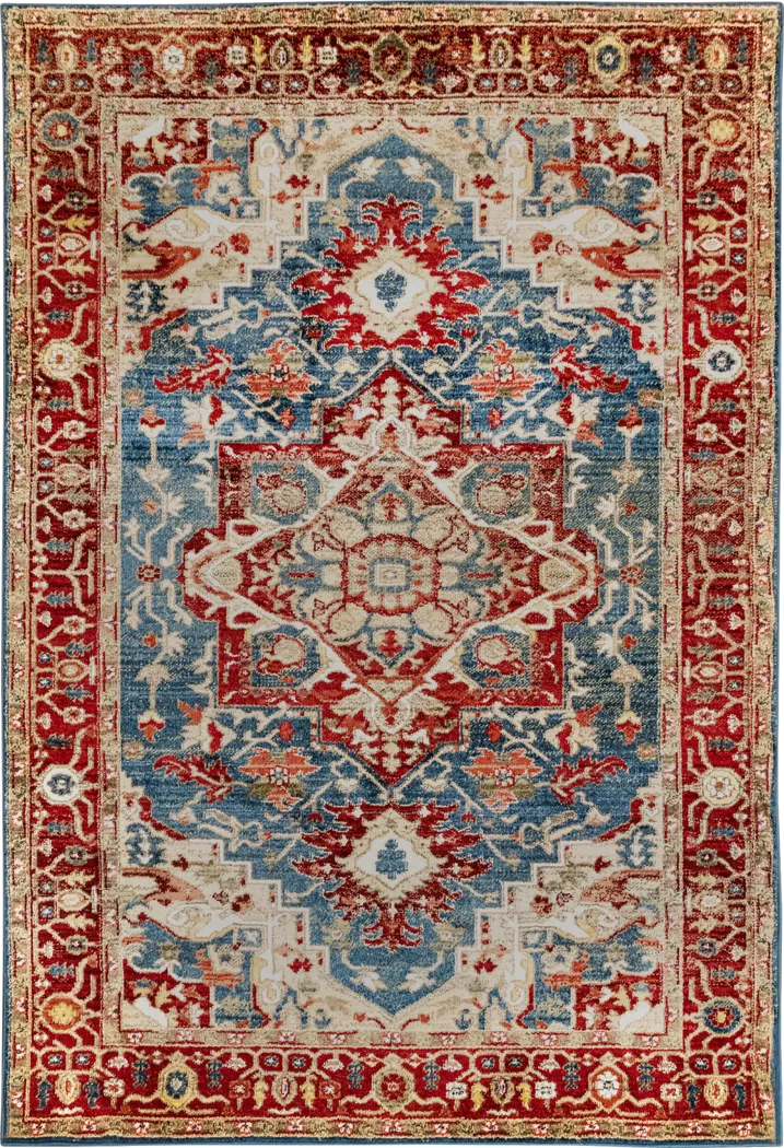 Laresa Blue 4'11 x 7'6 Rug - Thumbnail - Image 1