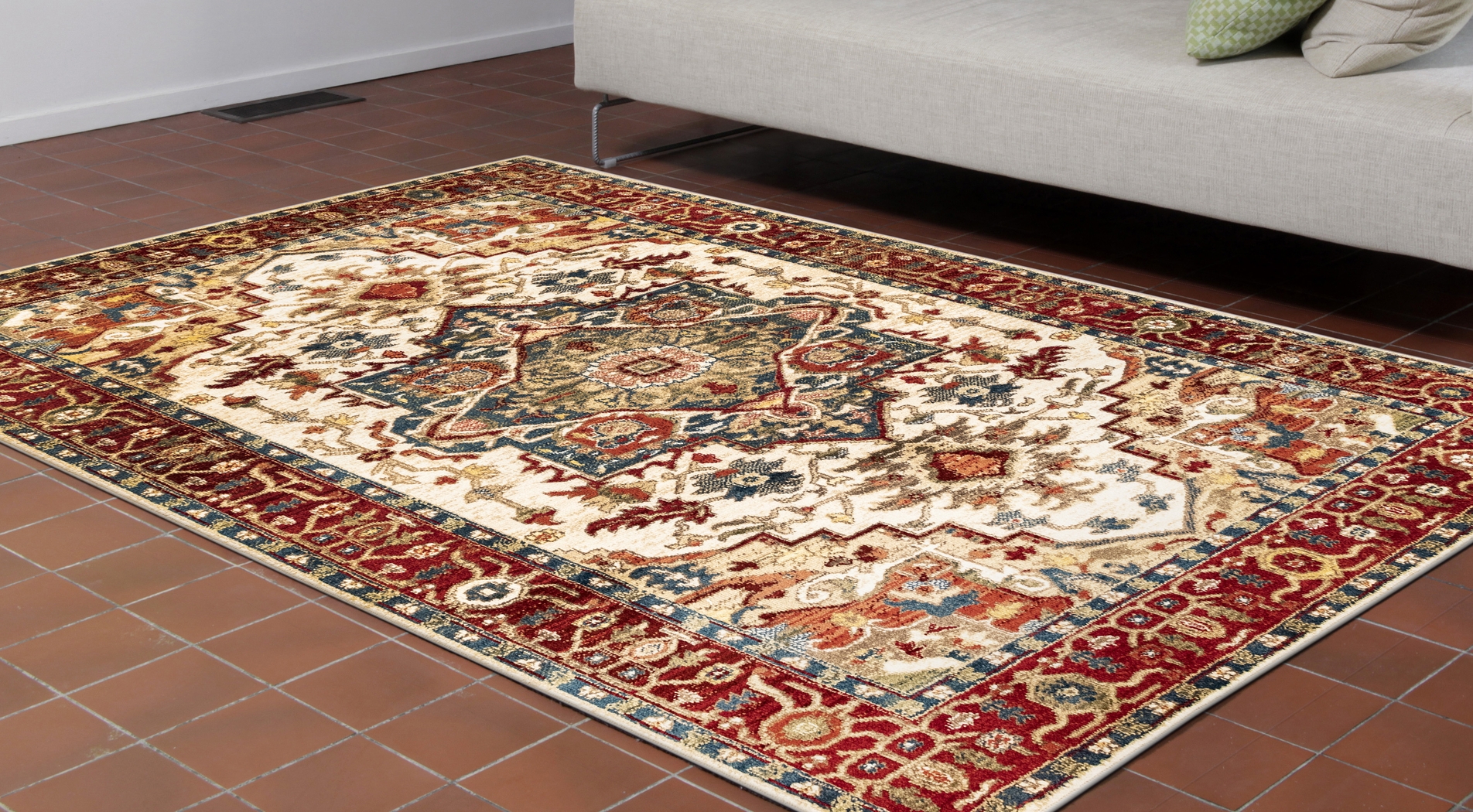 Laresa Ivory 7'10 x 9'10 Rug - Thumbnail - Image 3