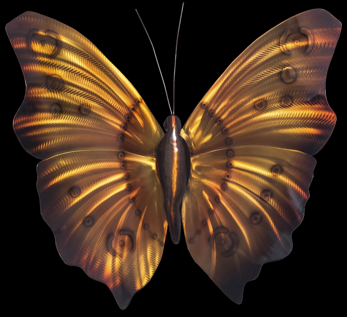 Large Butterfly II Amber Outdoor Artwork - Thumbnail - Image 1
