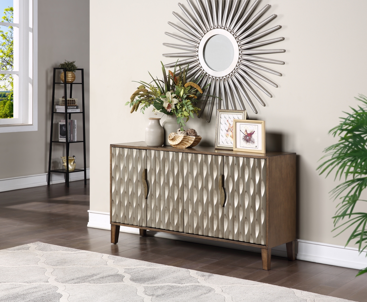 Largin Brown Credenza - Thumbnail - Image 2