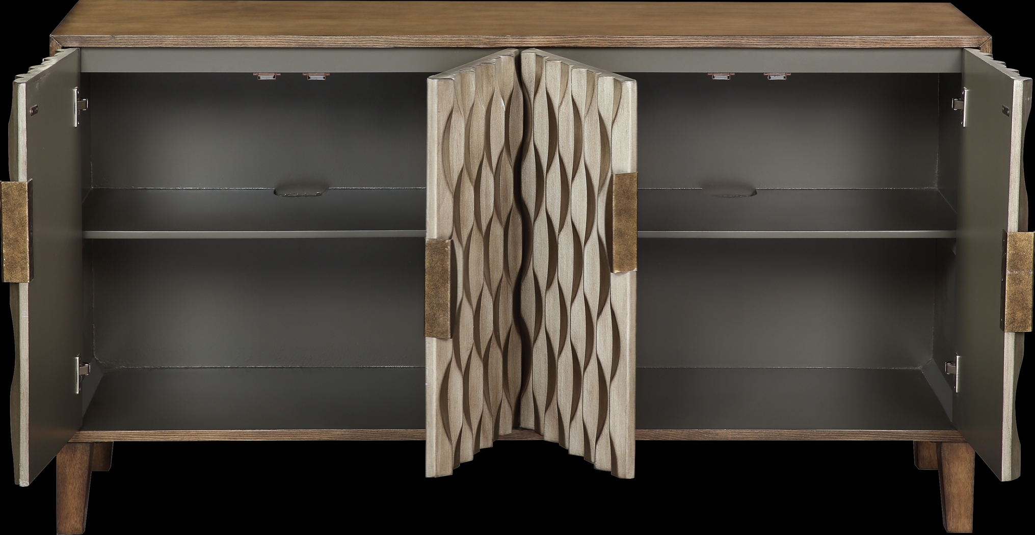 Largin Brown Credenza - Thumbnail - Image 4