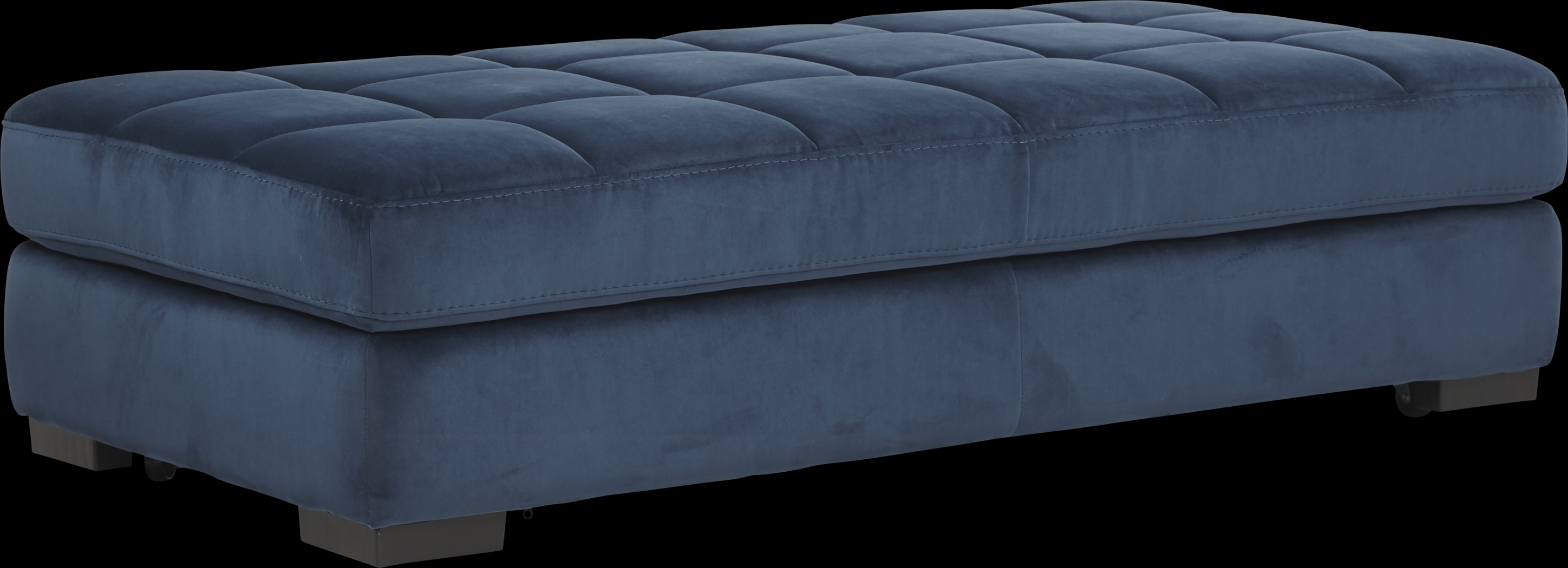 Largo Drive Indigo Cocktail Ottoman - Thumbnail - Image 1
