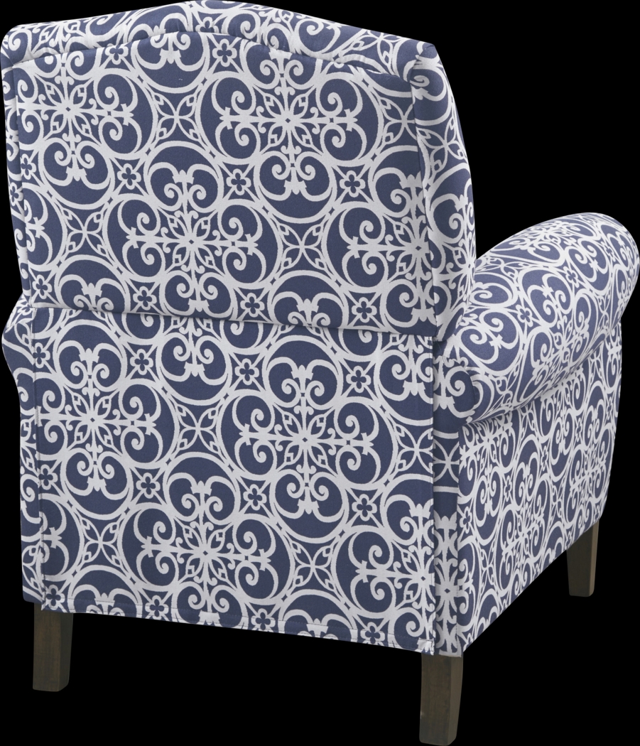 Larical Blue Recliner - Thumbnail - Image 4