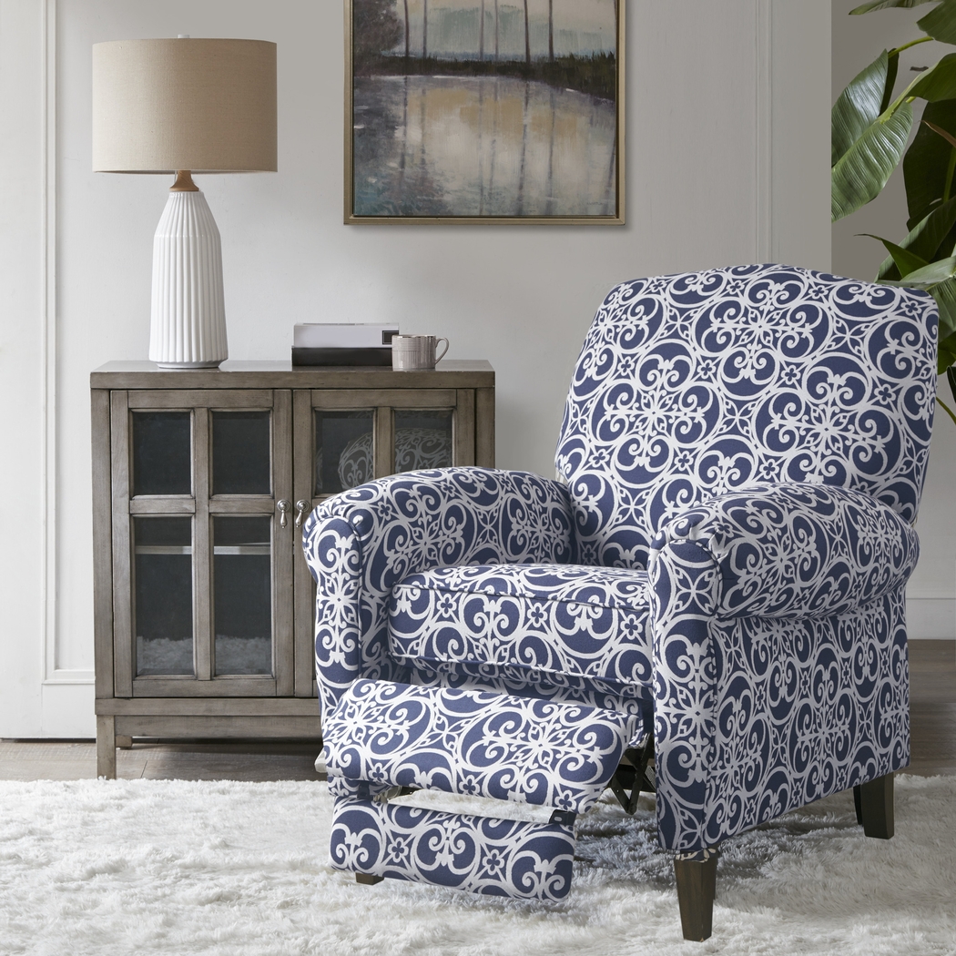 Larical Blue Recliner - Thumbnail - Image 6