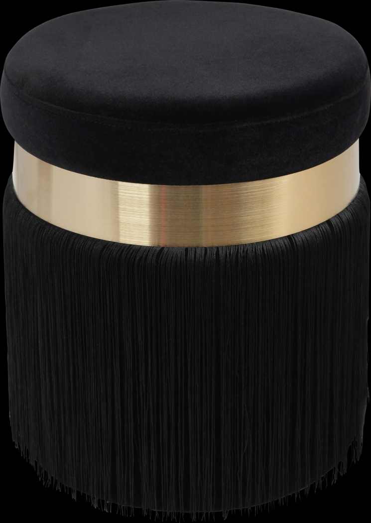 Lariel Black Ottoman - Thumbnail - Image 2
