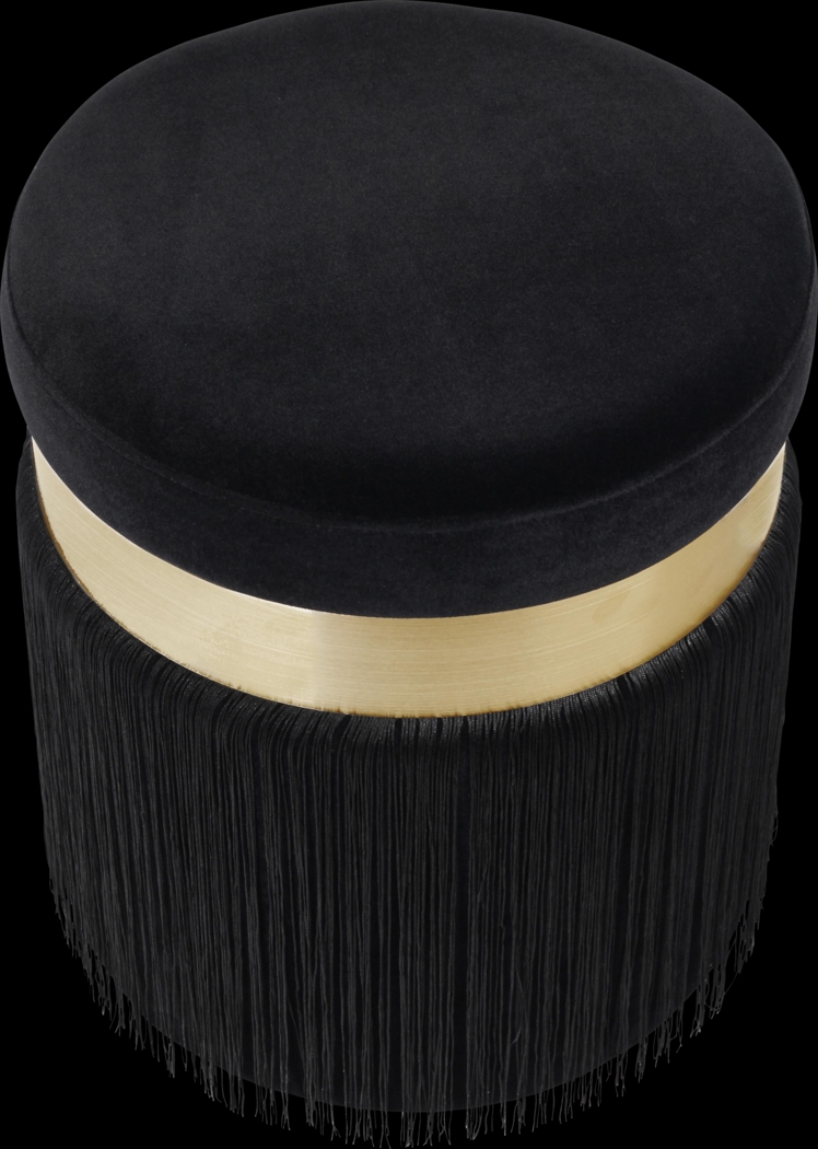 Lariel Black Ottoman - Thumbnail - Image 3