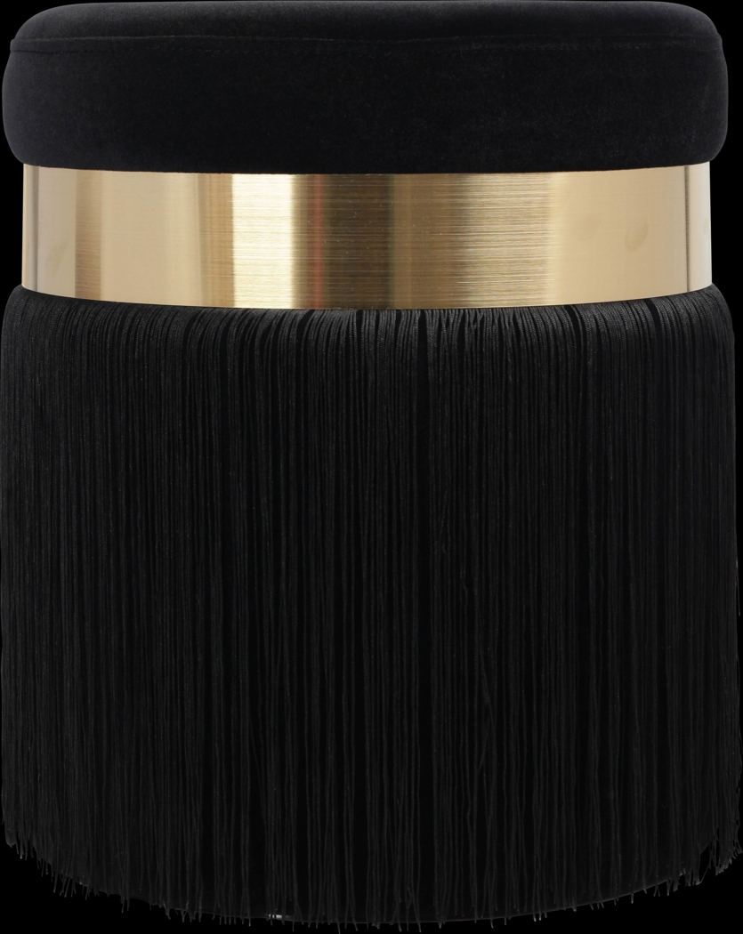 Lariel Black Ottoman - Thumbnail - Image 1