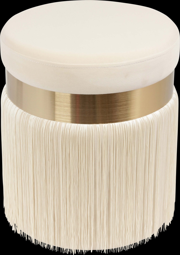 Lariel Cream Ottoman - Thumbnail - Image 2