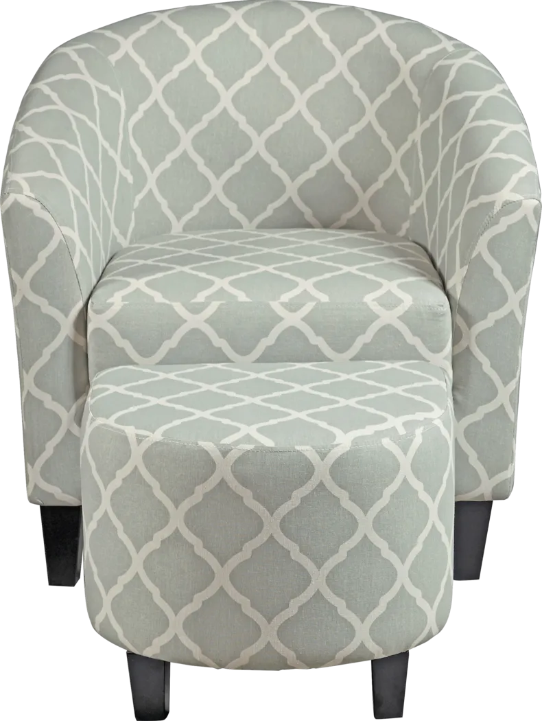 Larina Accent Chair & Ottoman - Thumbnail - Image 2
