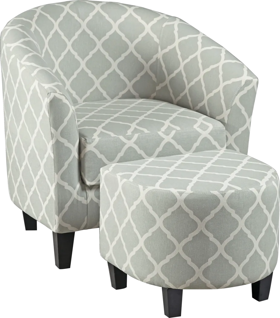 Larina Accent Chair & Ottoman - Thumbnail - Image 1