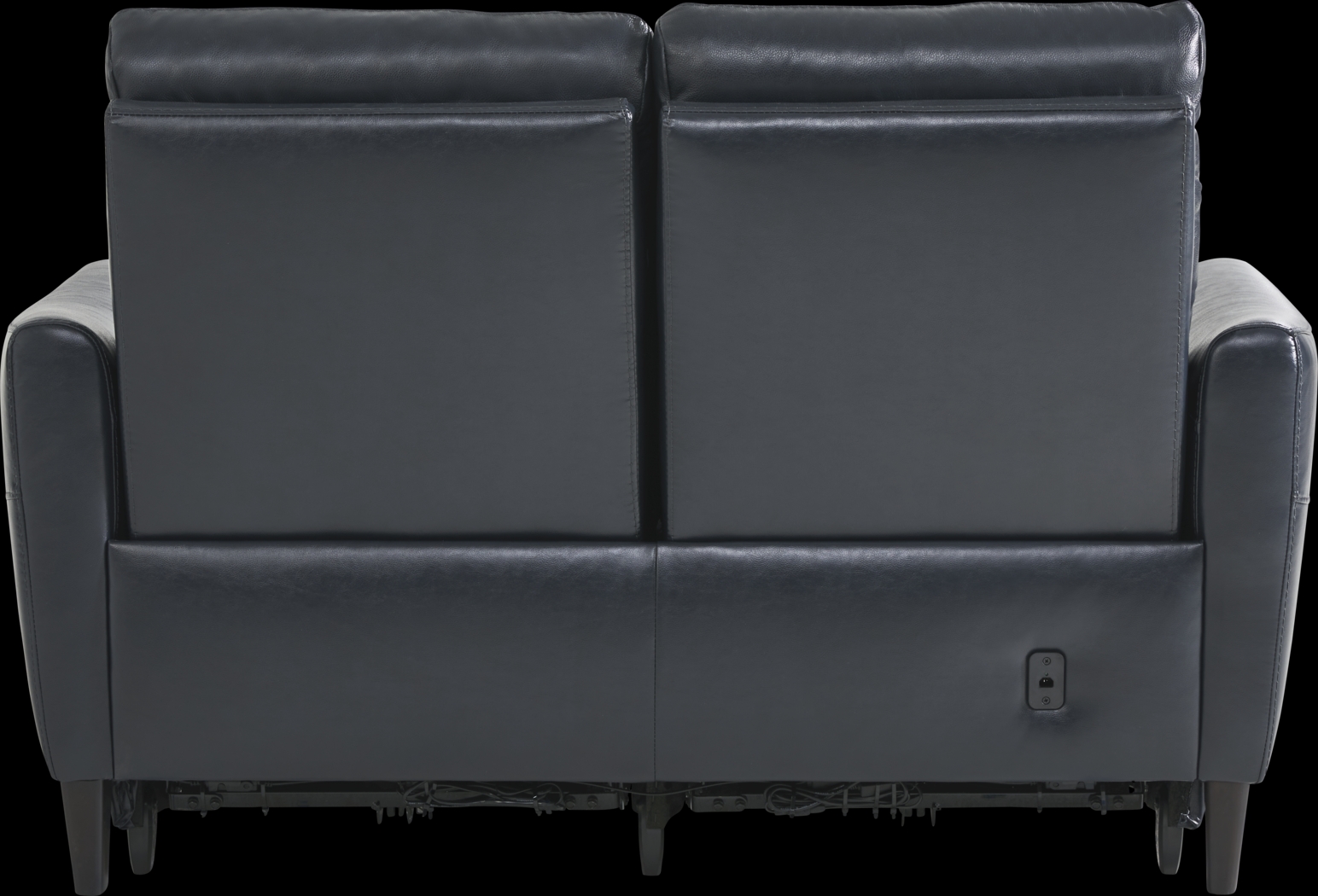 Larino Blue Leather 7 Pc Dual Power Reclining Living Room - Thumbnail - Image 7