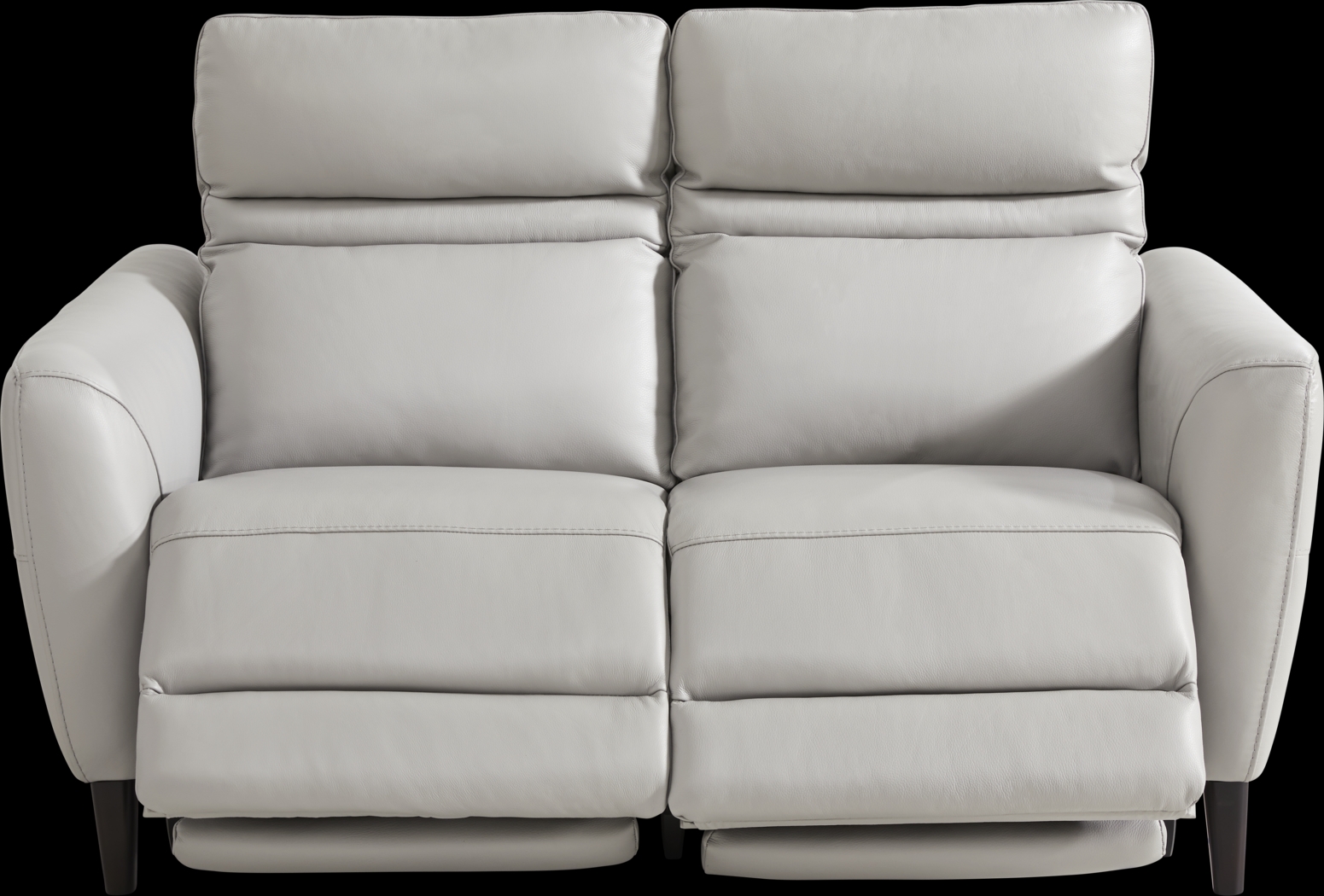 Larino Light Gray Leather 3 Pc Dual Power Reclining Living Room - Thumbnail - Image 10