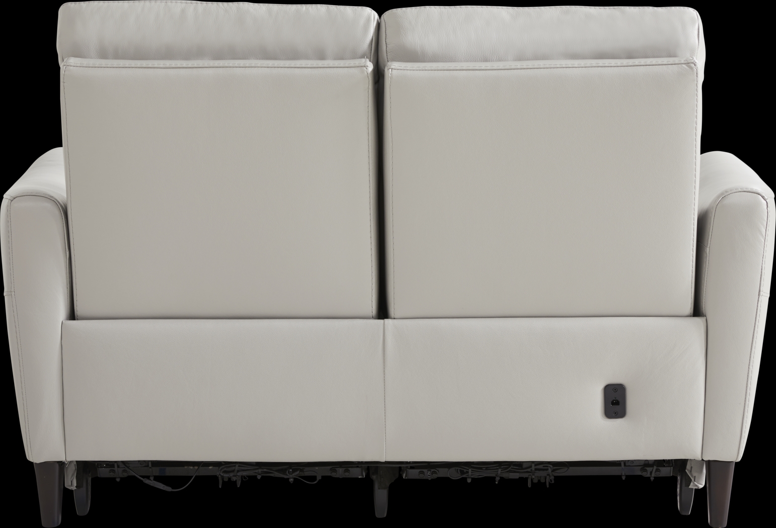 Larino Light Gray Leather 3 Pc Dual Power Reclining Living Room - Thumbnail - Image 11