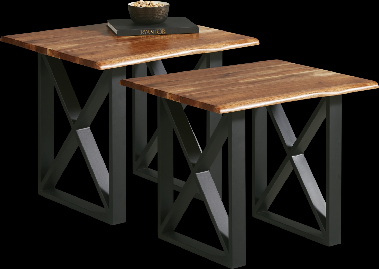 Lark Brown Set of 2 End Tables - Thumbnail - Image 1