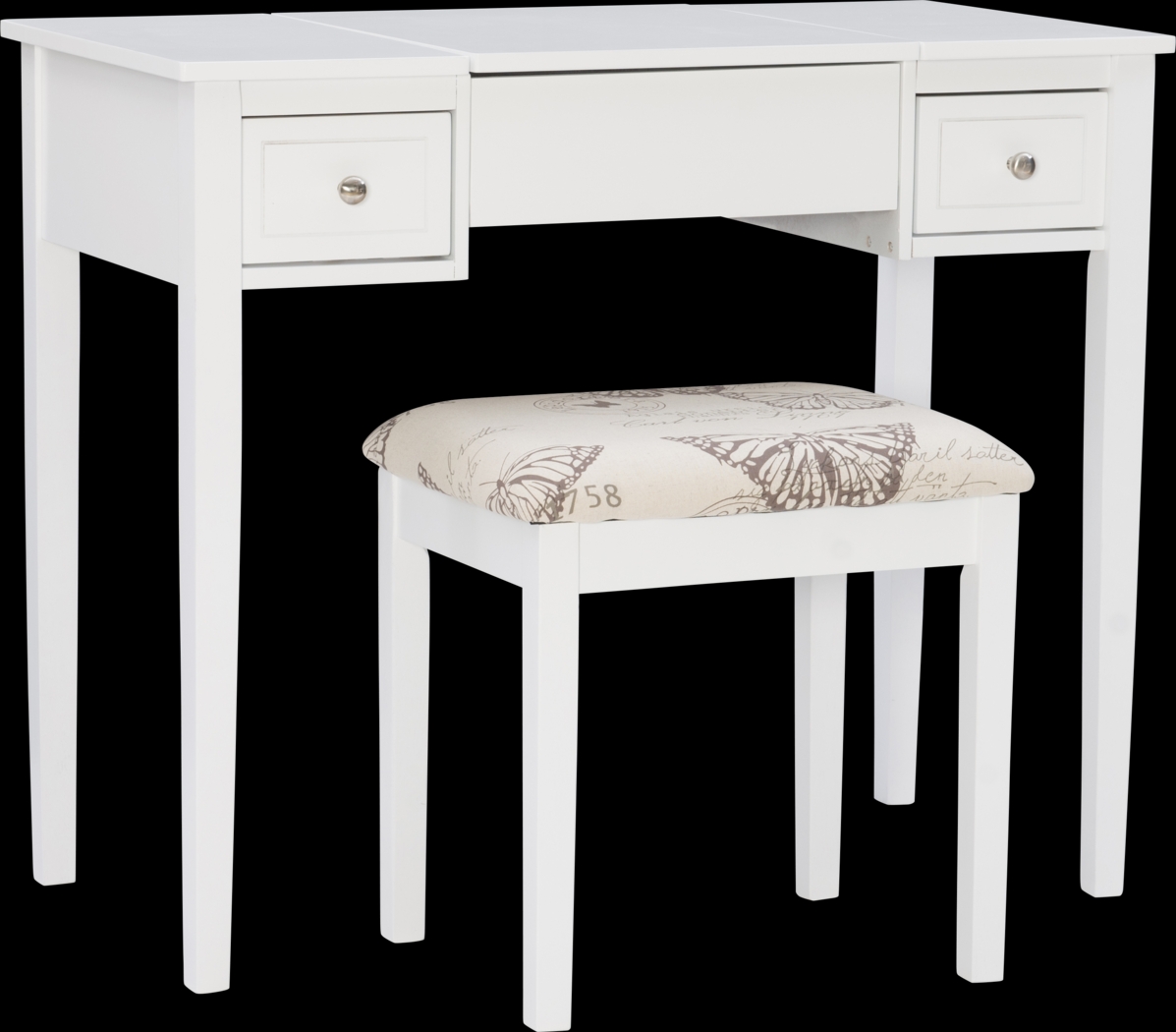 Larkbunting White Vanity Set - Thumbnail - Image 1