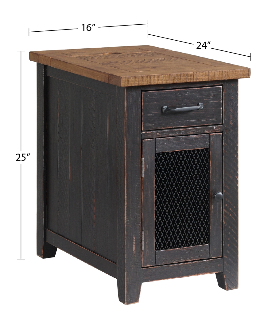 Larkhall Black Chairside Table - Thumbnail - Image 11
