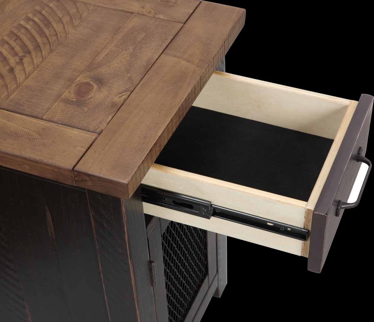 Larkhall Black Chairside Table - Thumbnail - Image 3