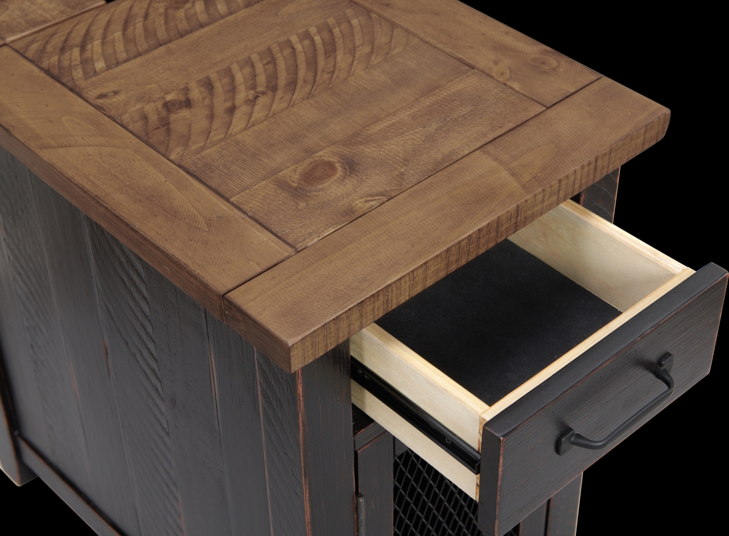 Larkhall Black Chairside Table - Thumbnail - Image 4