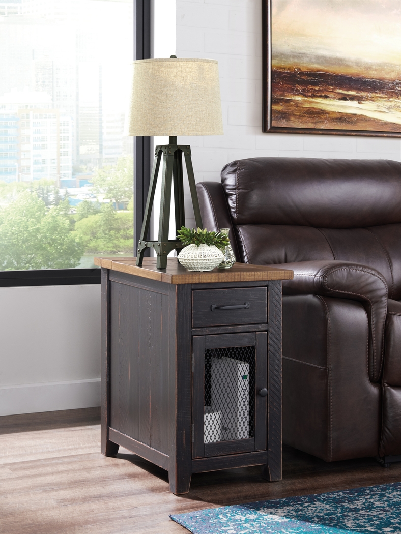 Larkhall Black Chairside Table - Thumbnail - Image 10