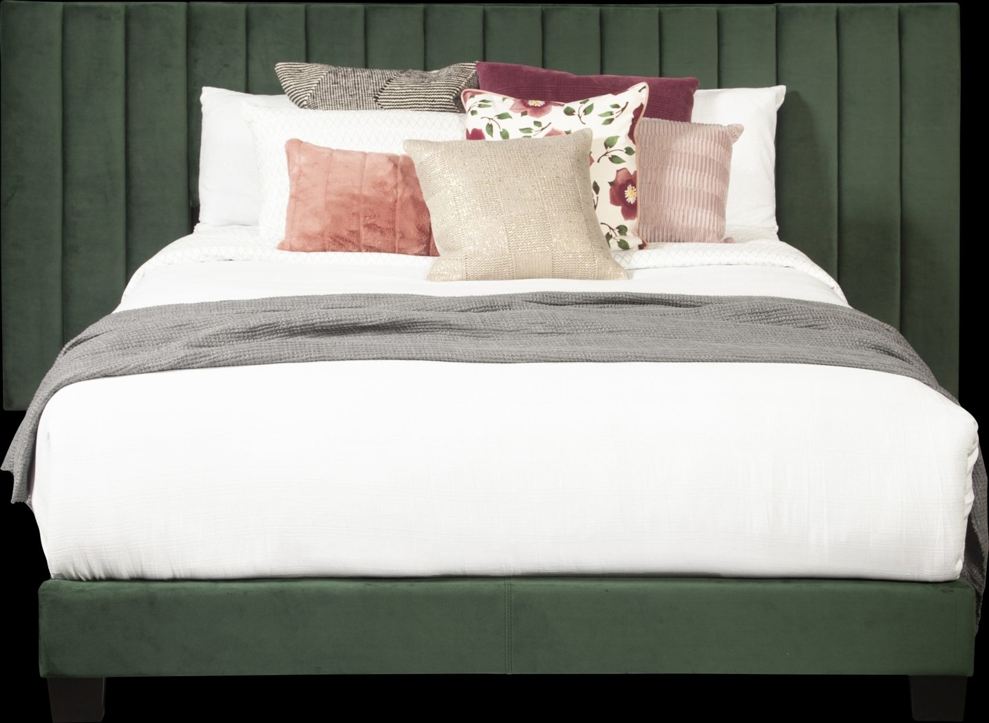 Larkhaven Green Queen Bed - Thumbnail - Image 2