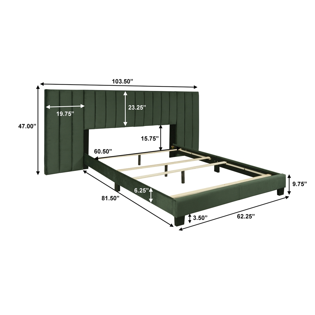 Larkhaven Green Queen Bed - Thumbnail - Image 9