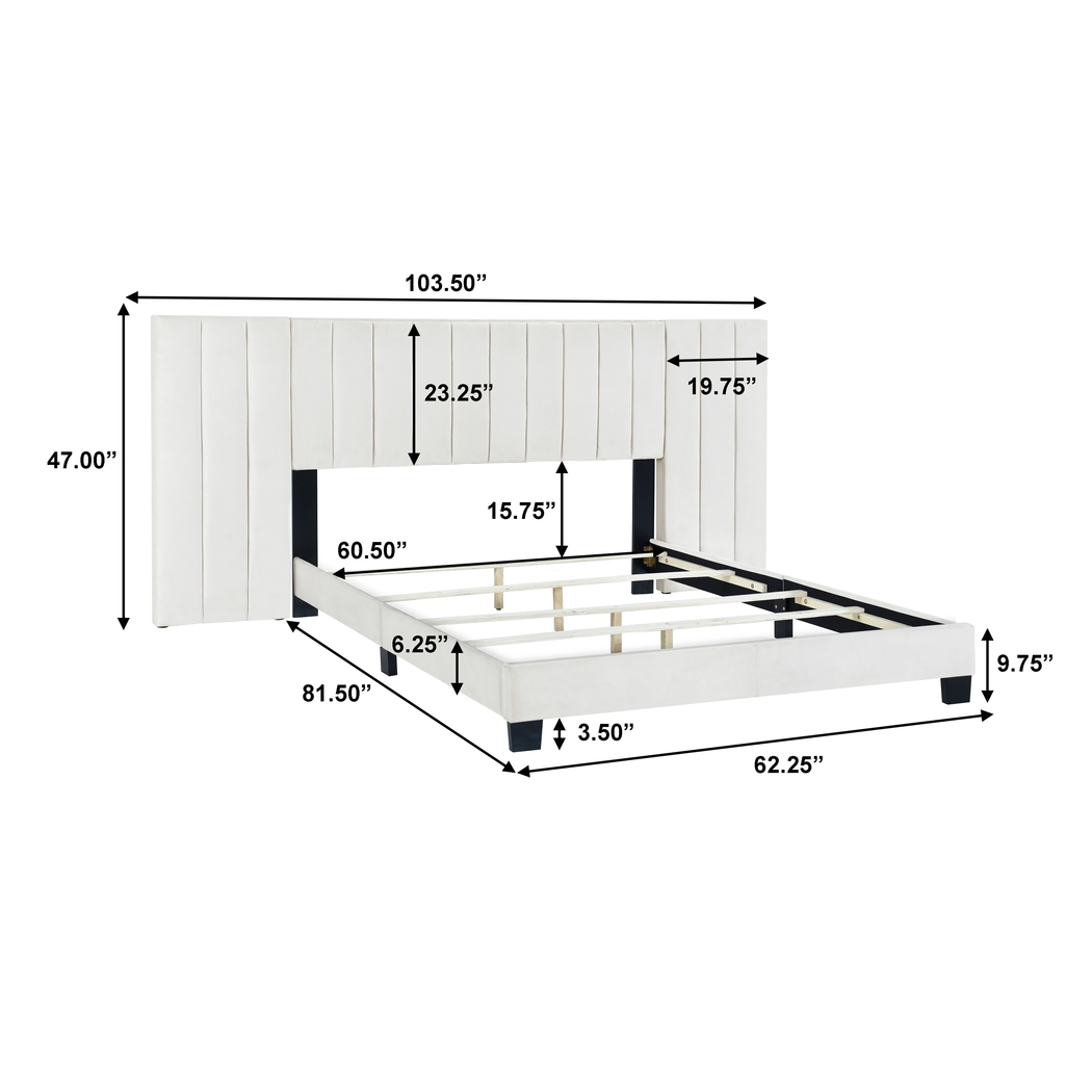 Larkhaven White King Bed - Thumbnail - Image 8