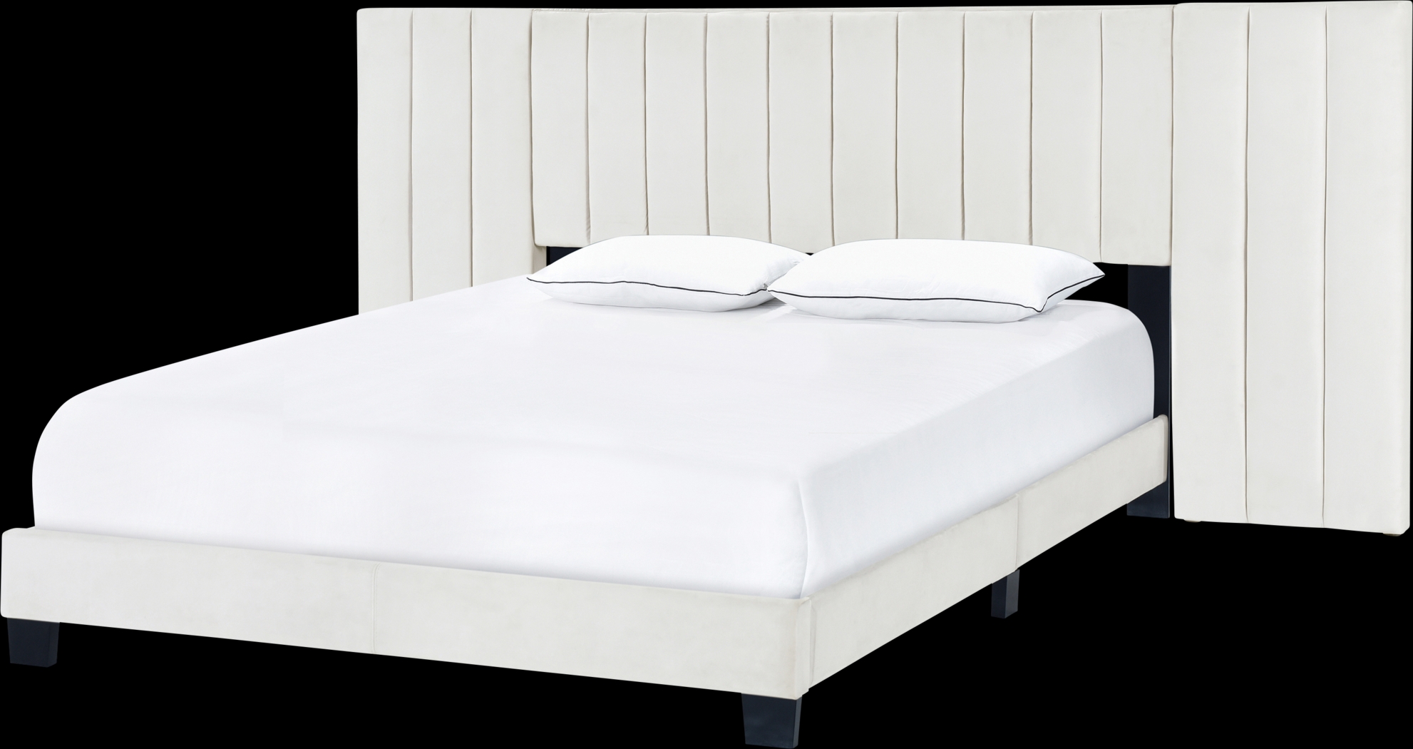 Larkhaven White Queen Bed - Thumbnail - Image 3