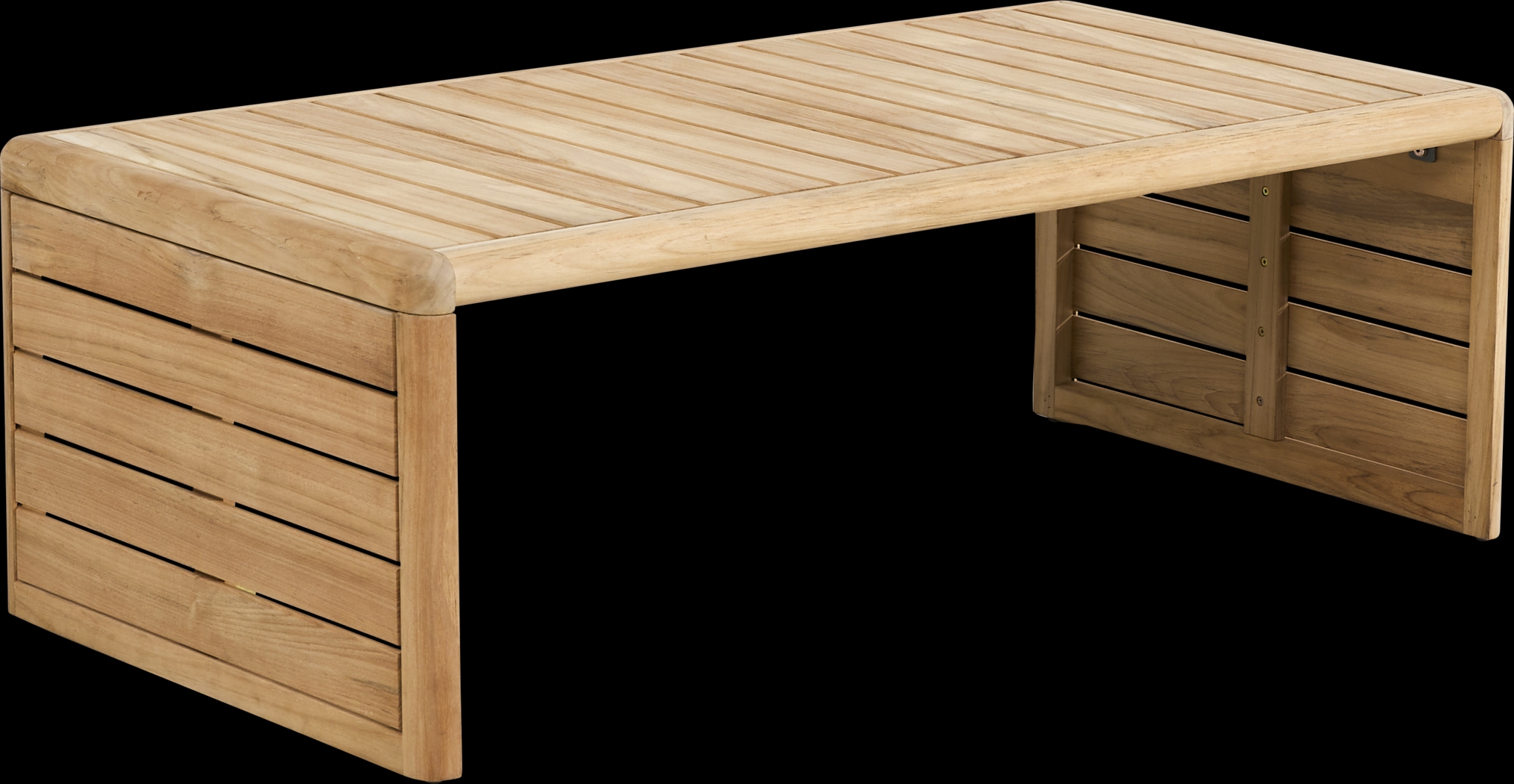 Larkin Natural Outdoor Cocktail Table - Thumbnail - Image 1
