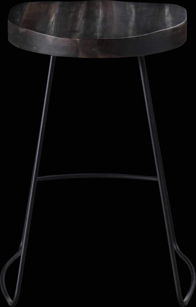 Larkmartin Brown Swivel Barstool - Thumbnail - Image 2