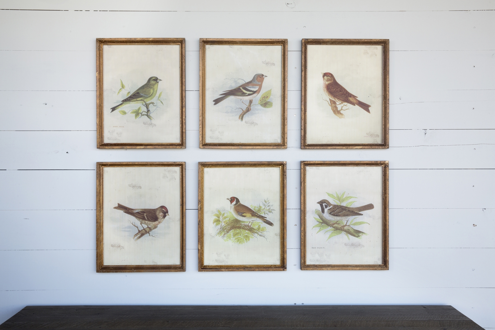 Larks Brown Artwork, Set of 6 - Thumbnail - Image 2