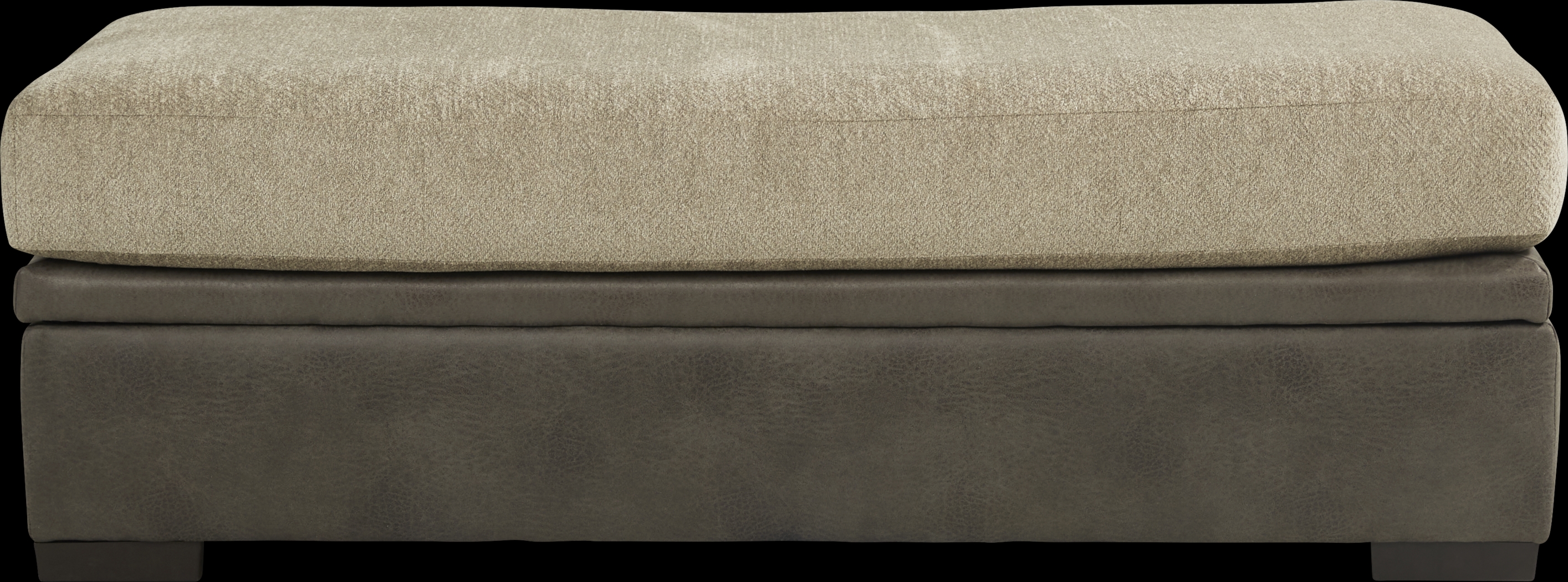 Larna Park Taupe Storage Ottoman - Thumbnail - Image 2