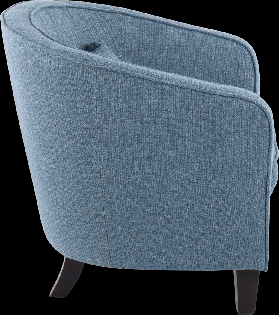 Larrabee Blue Accent Chair - Thumbnail - Image 2