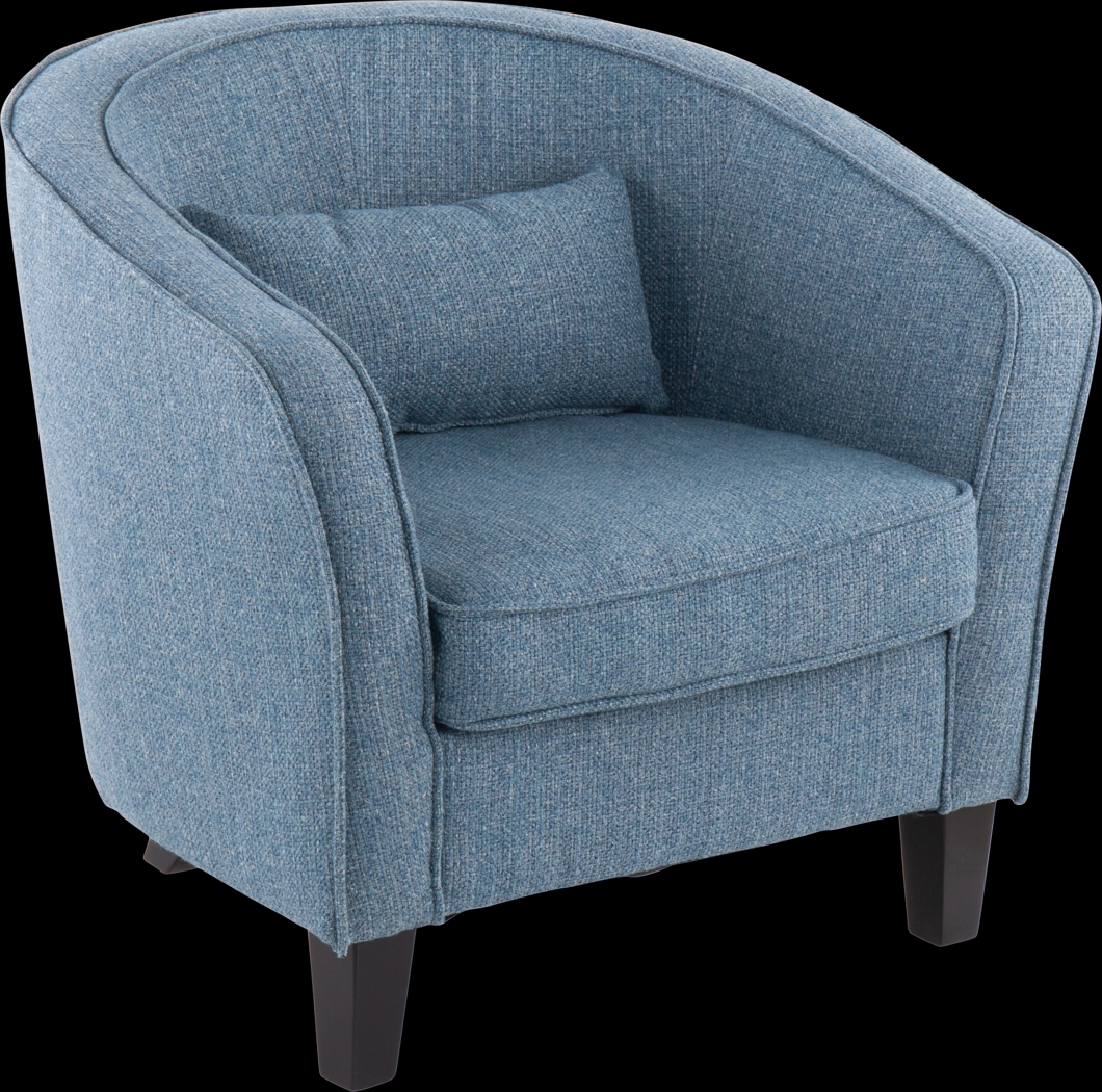 Larrabee Blue Accent Chair - Thumbnail - Image 1