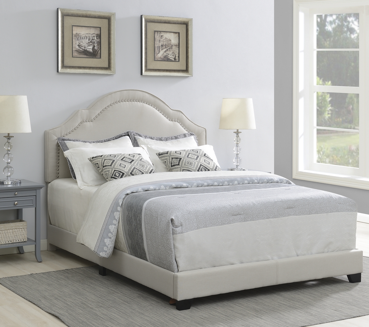 Larrea Gray Queen Bed - Thumbnail - Image 8