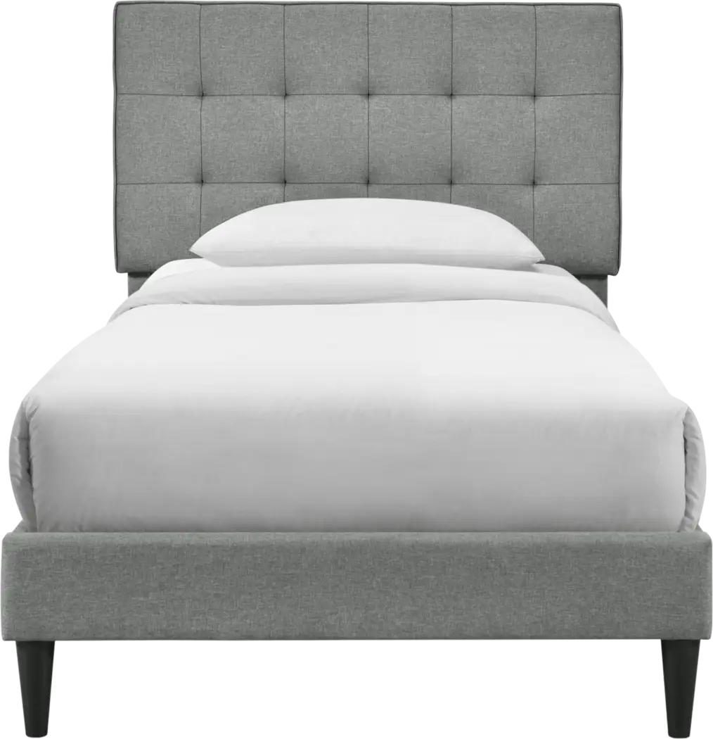Larrimore Gray Twin Platform Bed - Thumbnail - Image 2