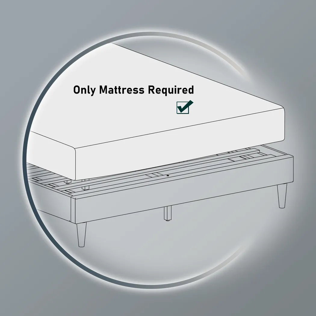 Larrimore Gray Twin Platform Bed - Thumbnail - Image 3