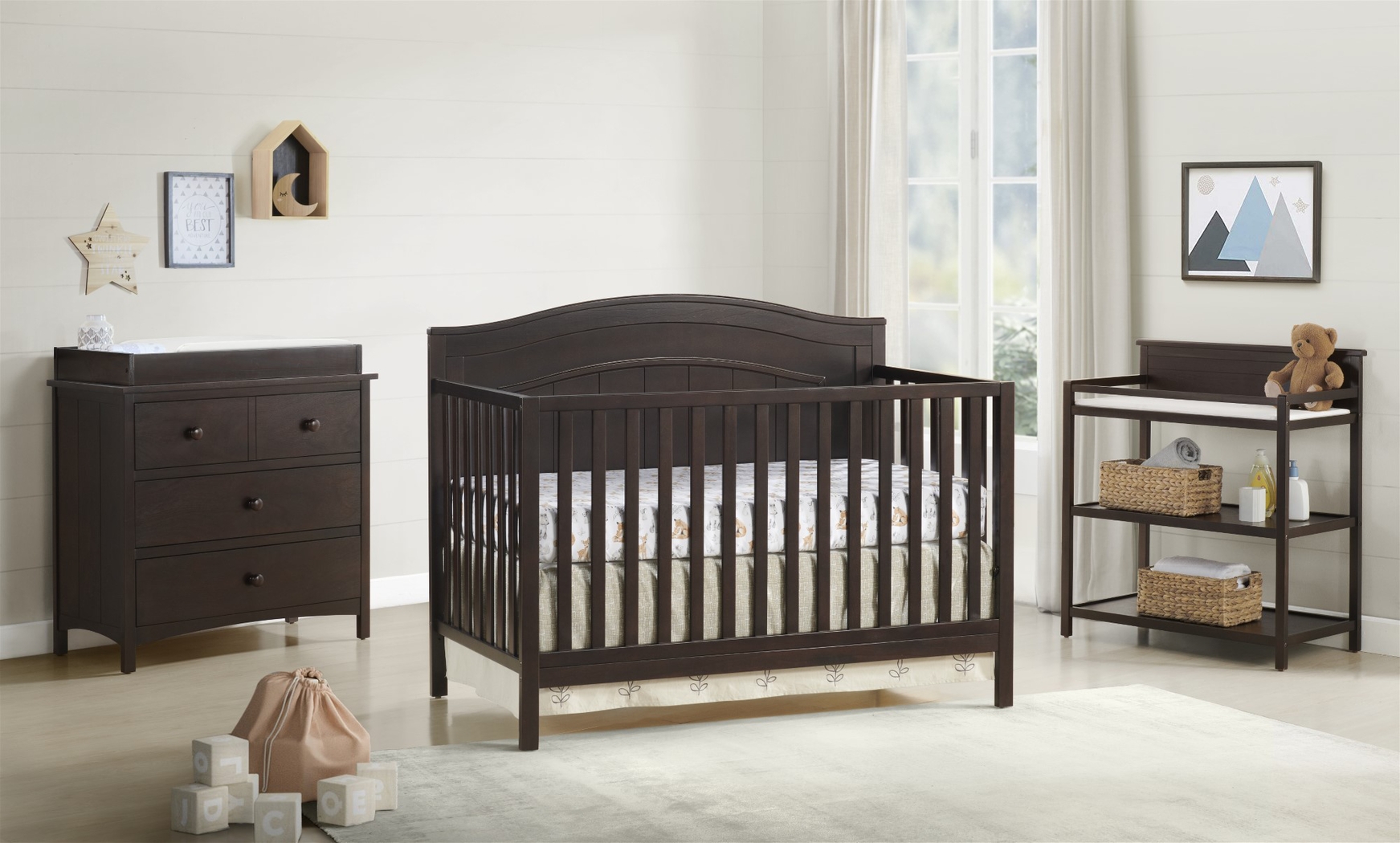 Larton Espresso Convertible Crib - Thumbnail - Image 6