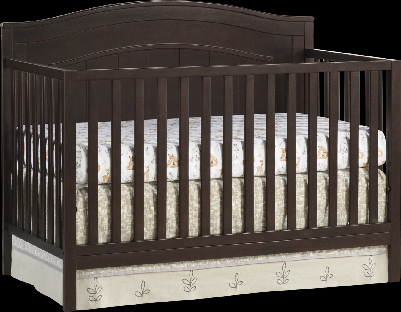 Larton Espresso Convertible Crib - Thumbnail - Image 1