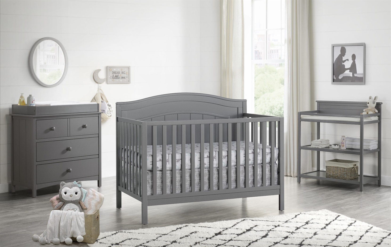 Larton Gray Convertible Crib - Thumbnail - Image 6